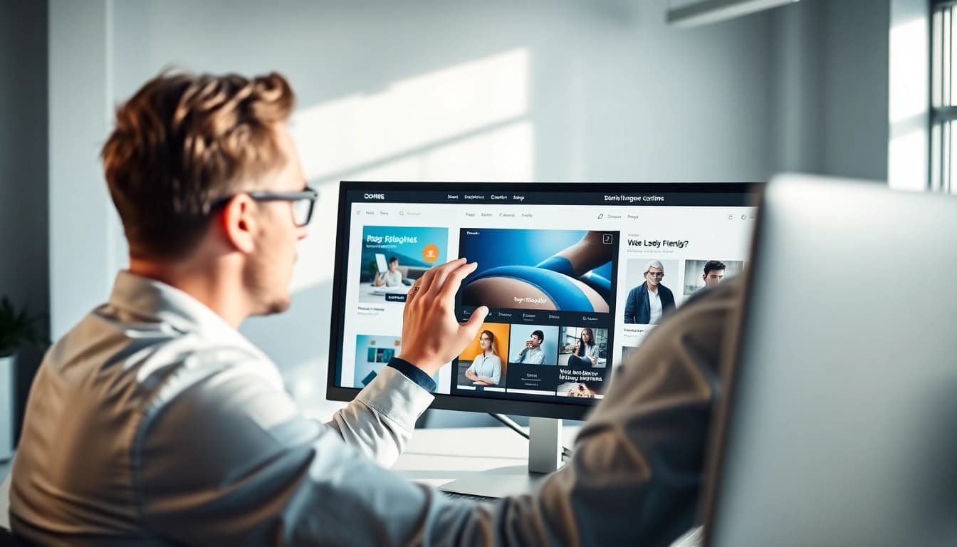 Enhancing Shopify theme customization with expert design in a modern workspace.