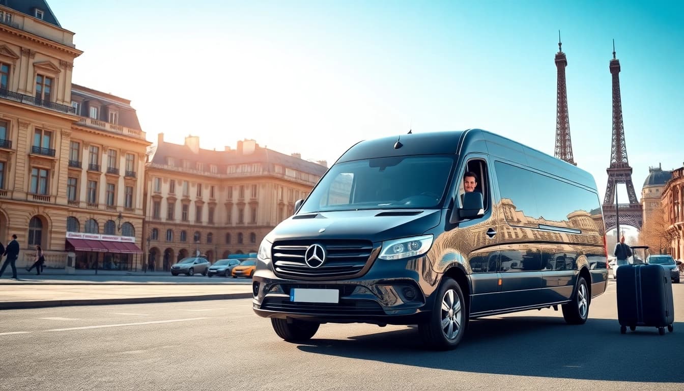 Experience a smooth Orly Airport to Paris Transfer with a professional driver at iconic landmarks.
