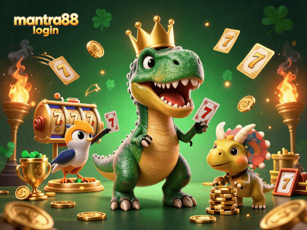Join the action with mantra88 login for exciting slot gameplay among whimsical characters.