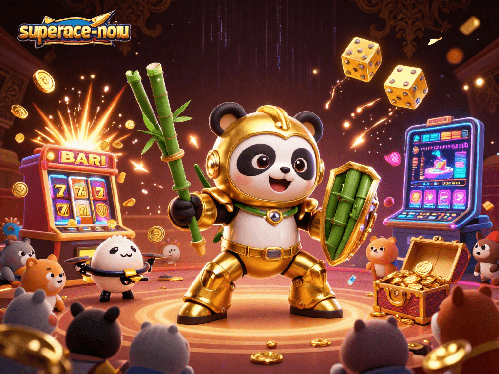 Experience thrilling jackpots with superace-nohu in this lively slot machine scene!