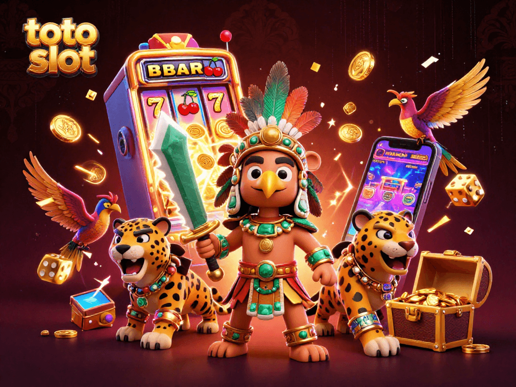 Menangkan hadiah besar di toto slot dengan petualangan slot yang berkilauan dalam ilustrasi 3D ini.