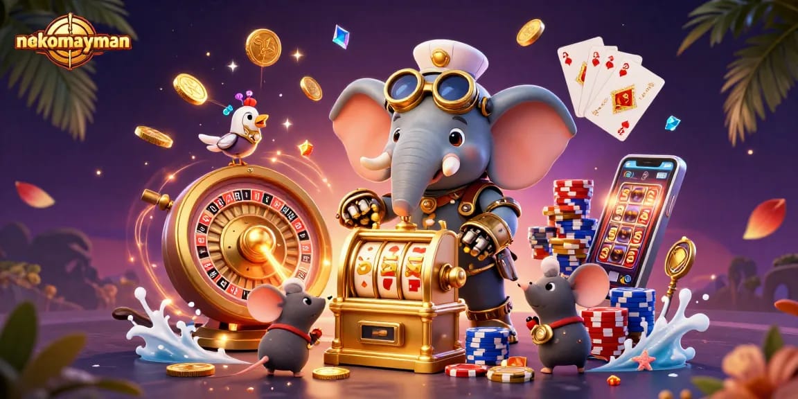 Experience the excitement of nekomayman with brilliant visuals and vibrant casino elements.