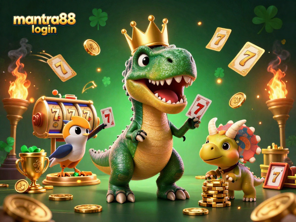 Join the action with mantra88 login for exciting slot gameplay among whimsical characters.