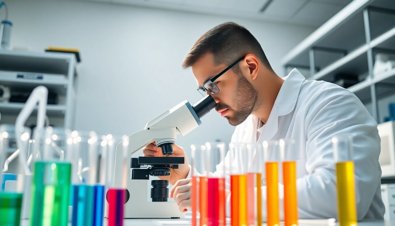 Analyze the Mots-c peptide in a focused laboratory setting with precision instruments.