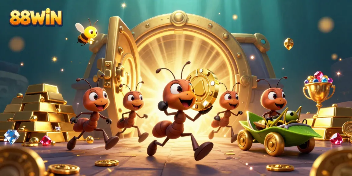 Experience thrilling heists and riches at 88WIN with cartoon characters in a casino adventure.