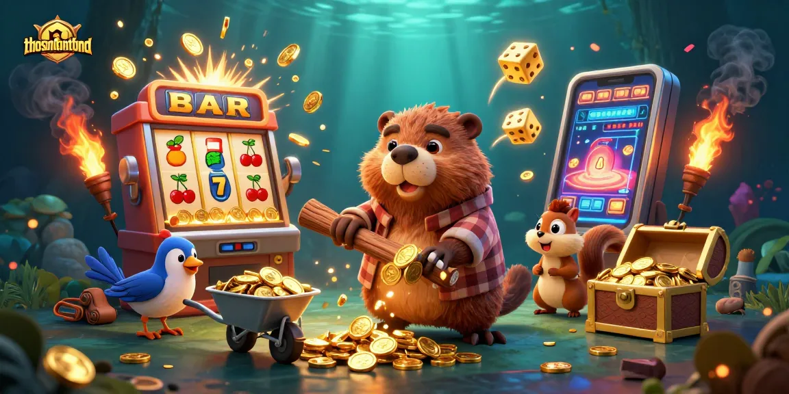 Spin the reels and win with thosantienthuong in this exciting casino adventure filled with coins.