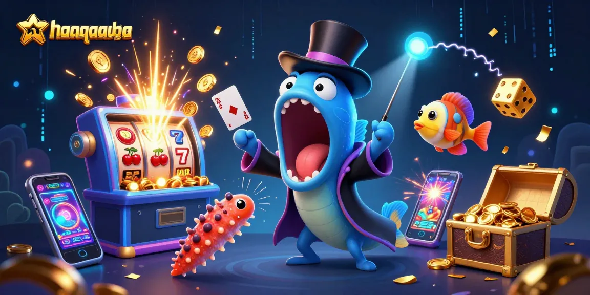 Experience the thrill of nhanquagamebai with a dazzling underwater casino scene bursting with excitement.