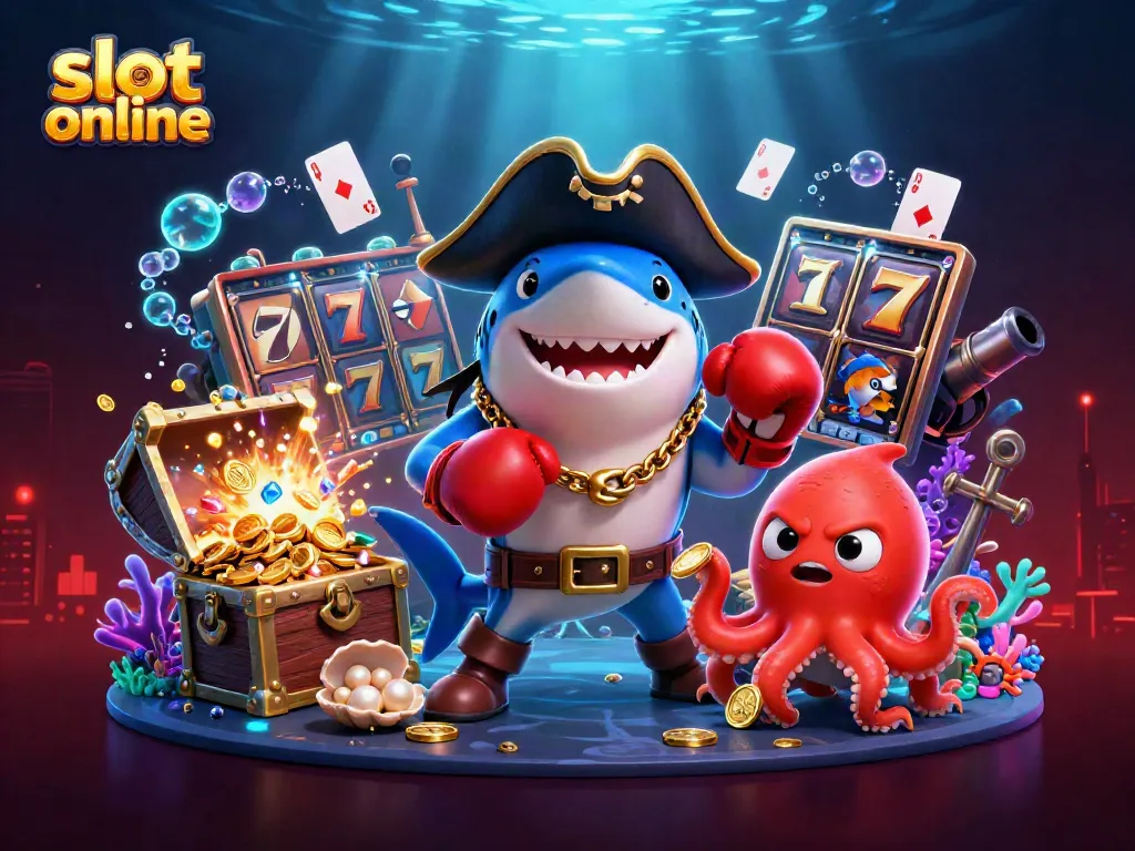 Experience thrilling slot online adventures with vibrant underwater characters and colorful game elements.