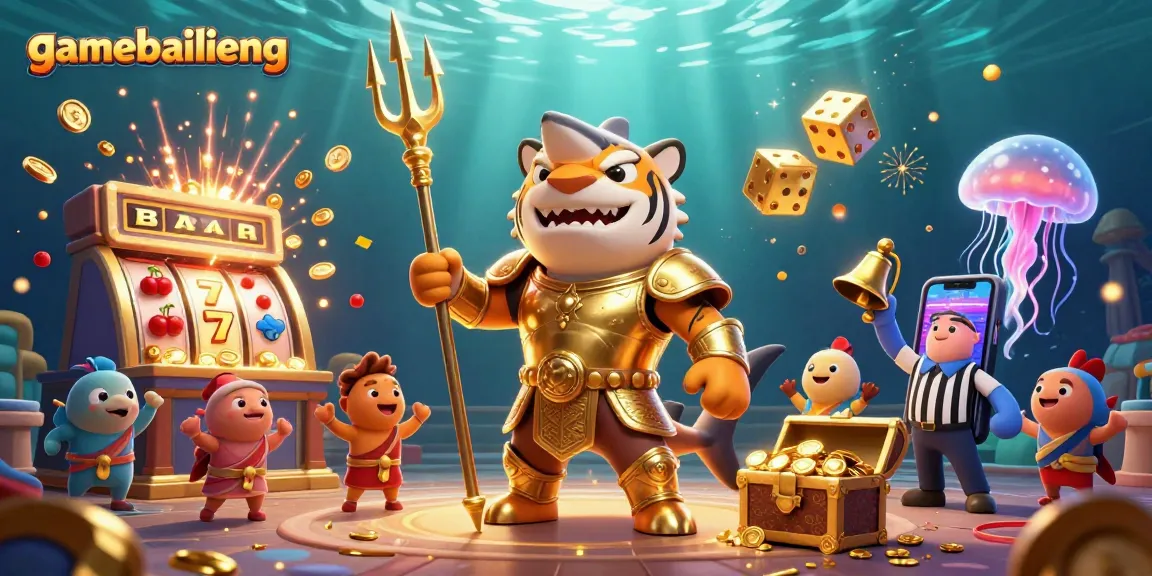 Experience thrilling gameplay at gamebailieng with an underwater 3D casino explosion and vibrant characters.