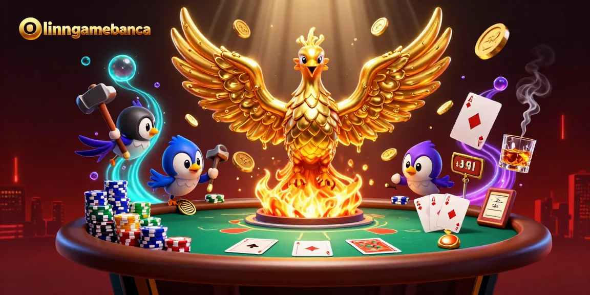 Engage in thrilling gameplay at onlinegamebanca with the molten phoenix and poker action.
