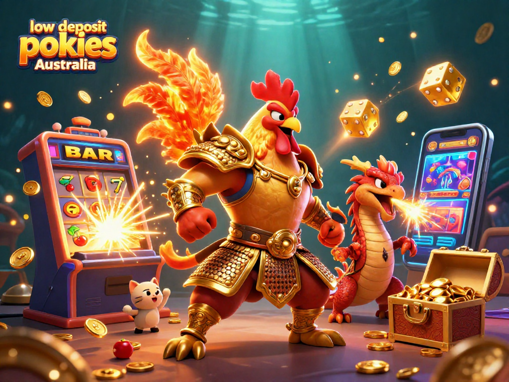 Experience thrilling gameplay at low deposit pokies Australia with exciting characters and casino elements.