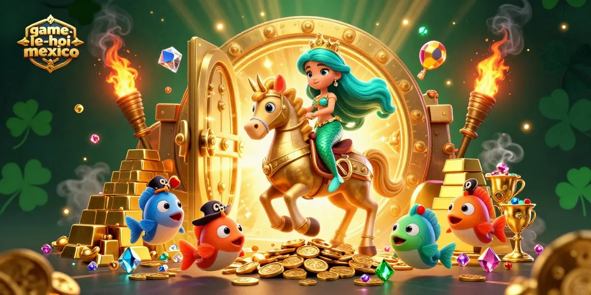 Engage in colorful gaming action with game-le-hoi-mexico featuring a vibrant festival scene full of jewels and treasures.