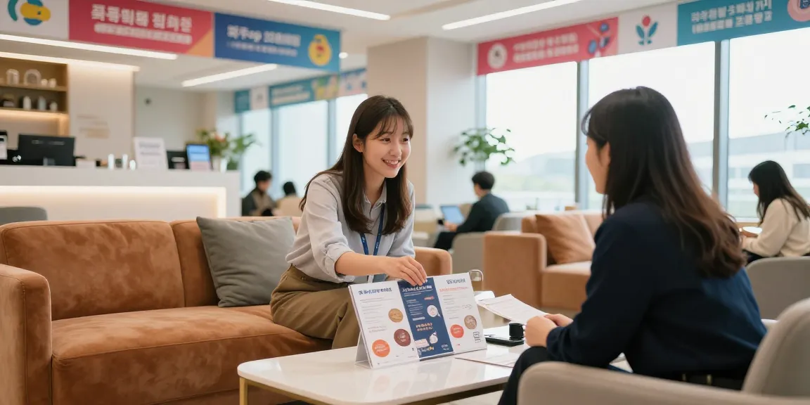 Experience 파주op services with friendly assistance in a cozy lounge setting.