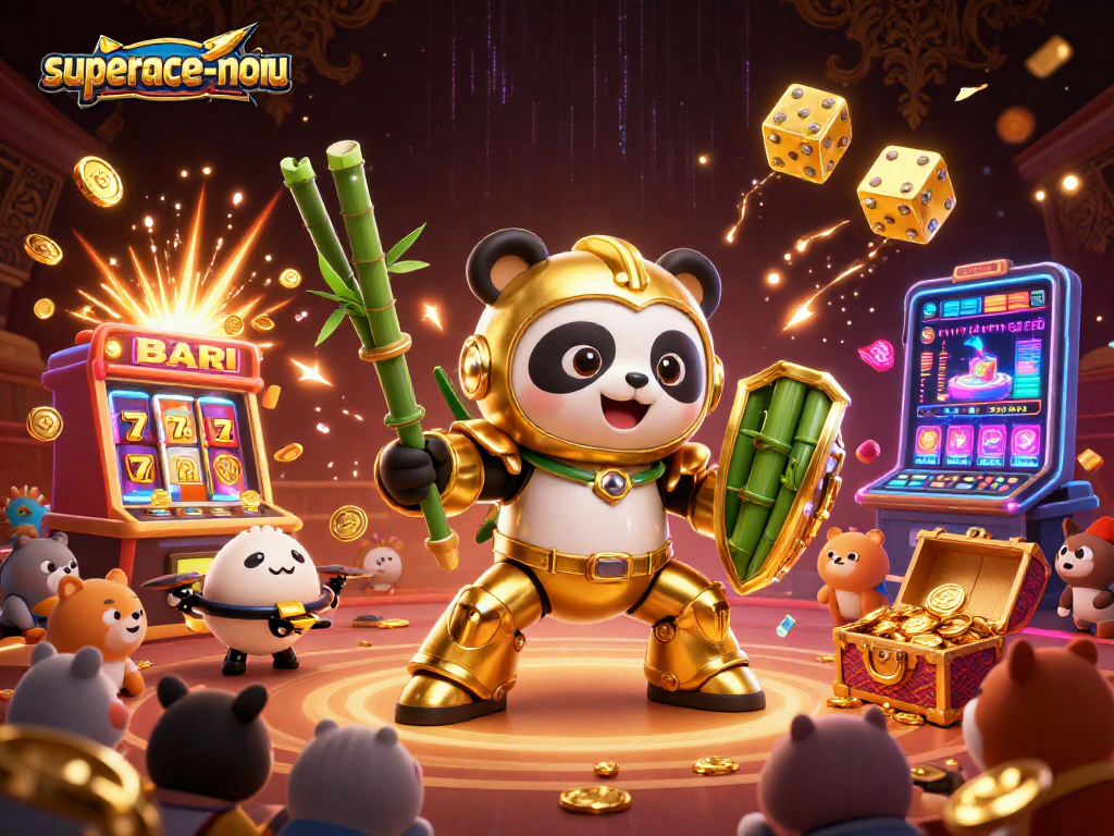 Experience thrilling jackpots with superace-nohu in this lively slot machine scene!