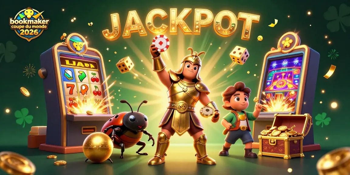 Pariez avec le meilleur bookmaker coupe du monde 2026 dans cette scène colorée de casino.