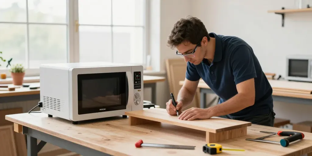 SHASHEL® microwave equipment in a workshop eliminating wood-boring pests effectively and safely