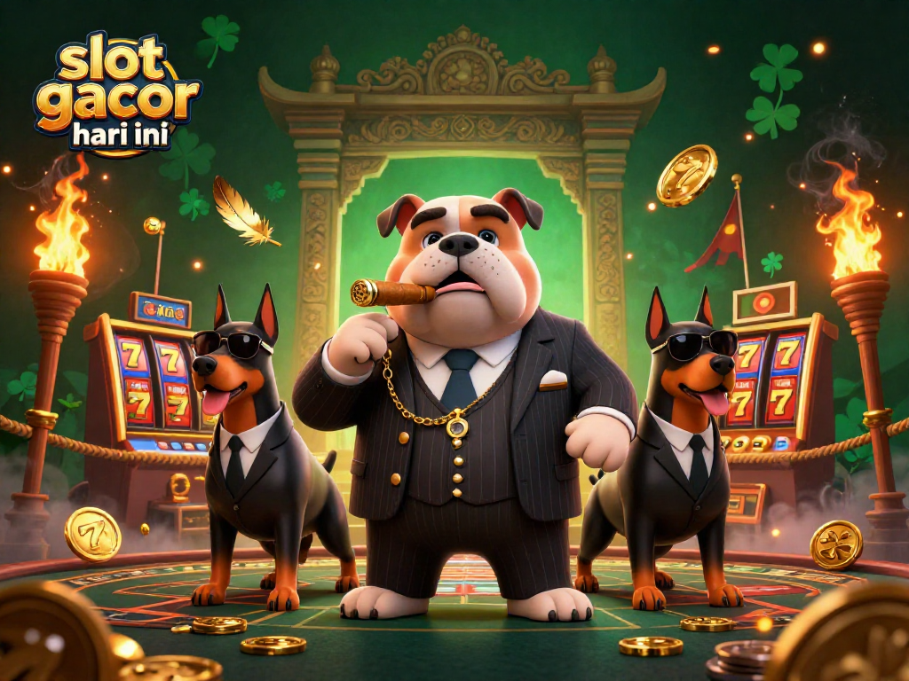 Explore high-stakes action in this colorful 3D illustration featuring slot gacor hari ini and vibrant casino elements.