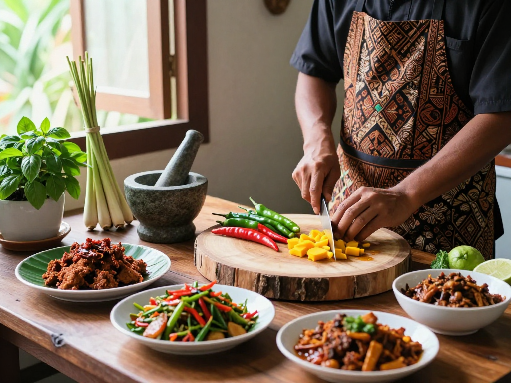 Memasak dengan bahan segar di dapur tradisional Indonesia, situs epictoto.