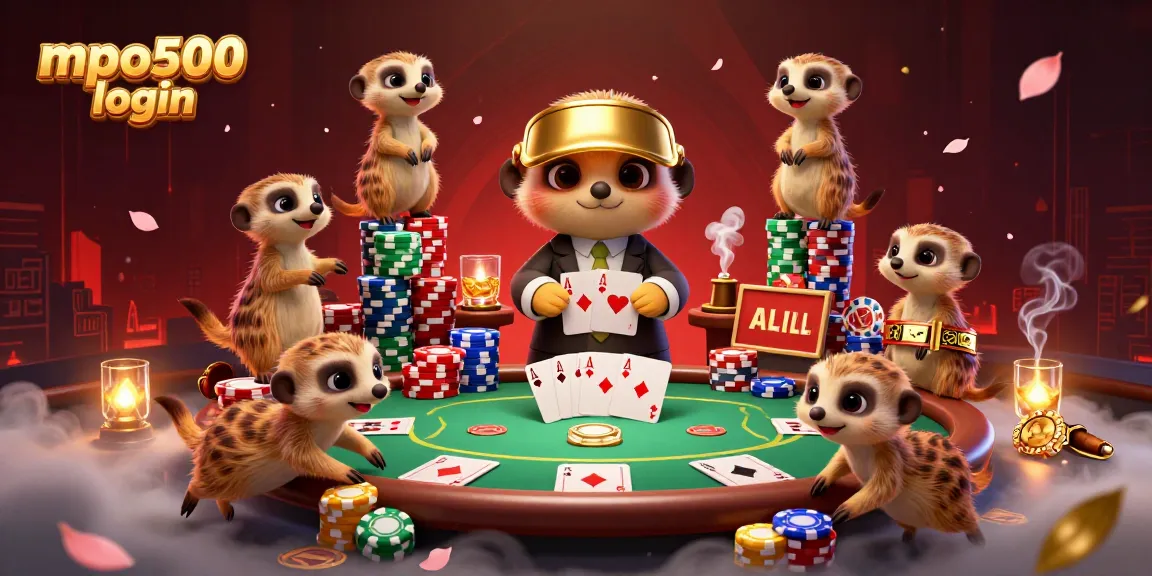 Win massive prizes at the mpo500 login with exclusive poker and casino games featuring vibrant meerkats.