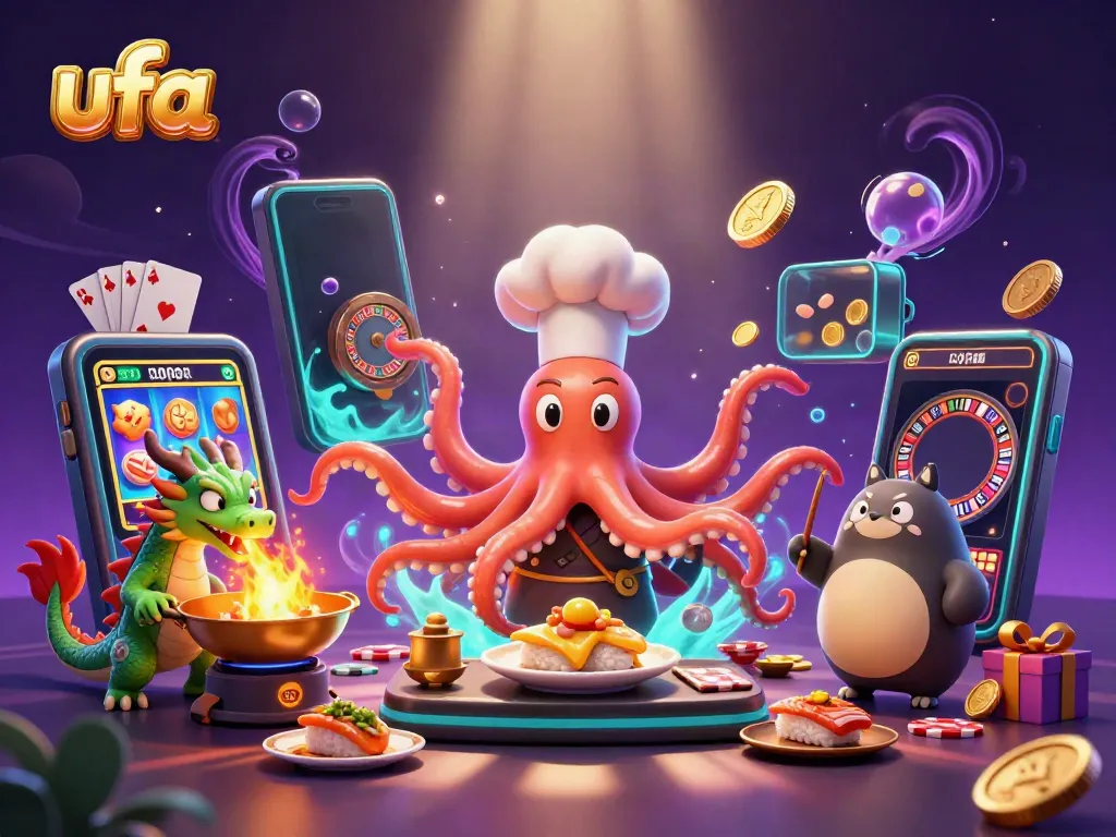 เกมพนัน ufa สุดมันส์ที่มีปลาโลมาเต้นรำท่ามกลางแสงสีกระจาย