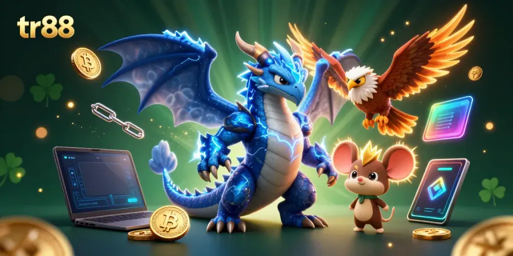 Bettors explore exciting trends with tr88's dynamic casino experience featuring electrifying characters and crypto elements.
