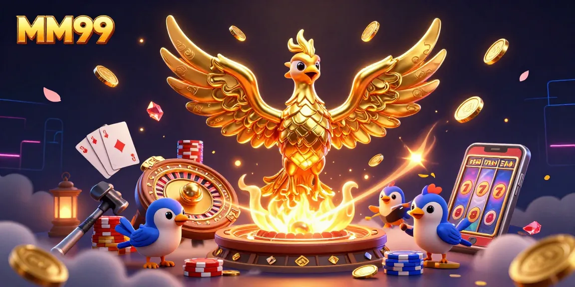 Experience the thrill of MM99 as the golden phoenix rises, symbolizing jackpot wins!