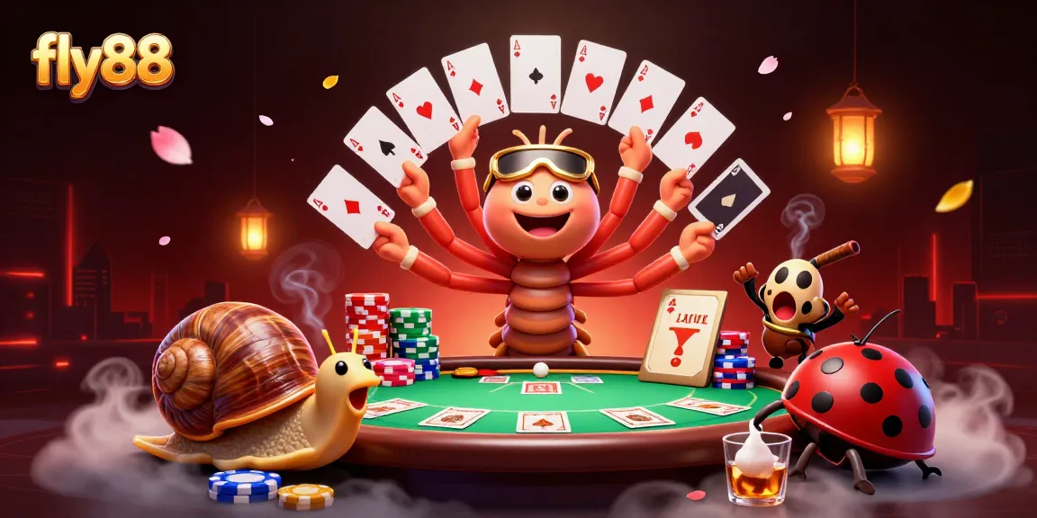 Experience thrilling moments at fly88 casino with a millipede dealer and high-stakes action on the table.
