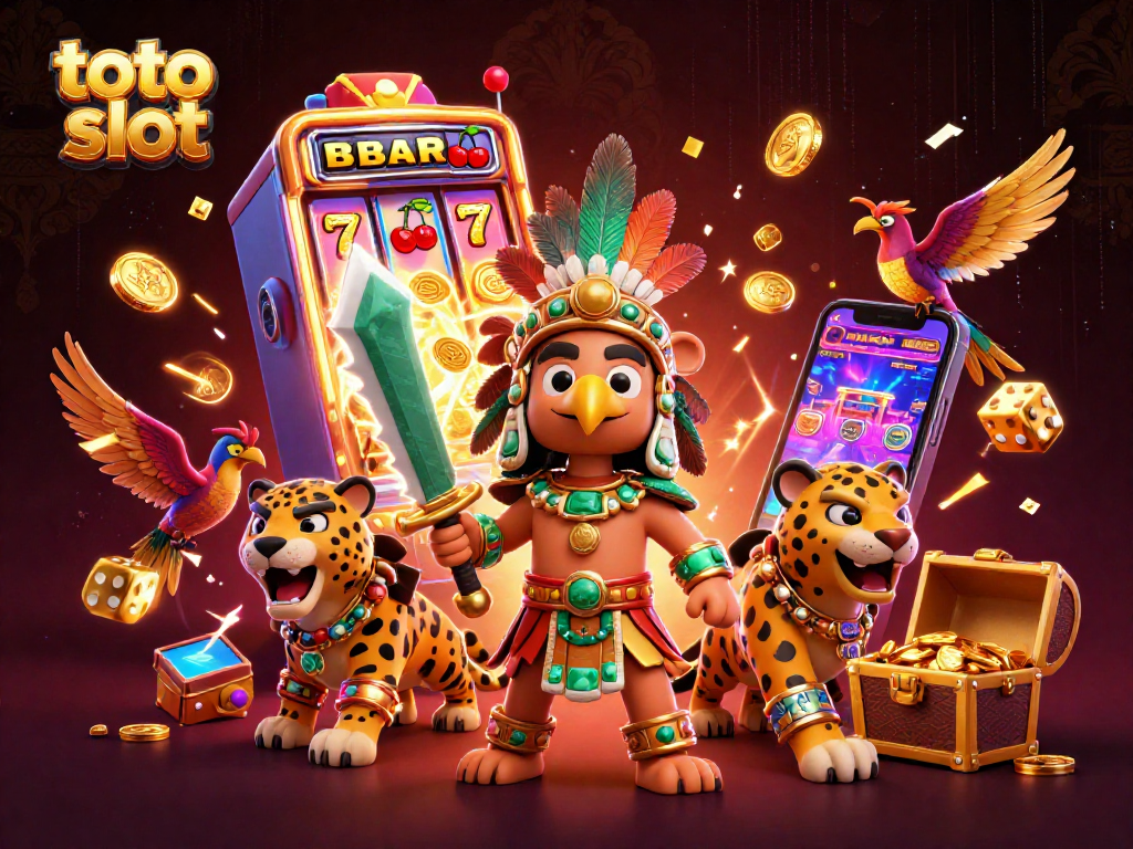 Menangkan hadiah besar di toto slot dengan petualangan slot yang berkilauan dalam ilustrasi 3D ini.
