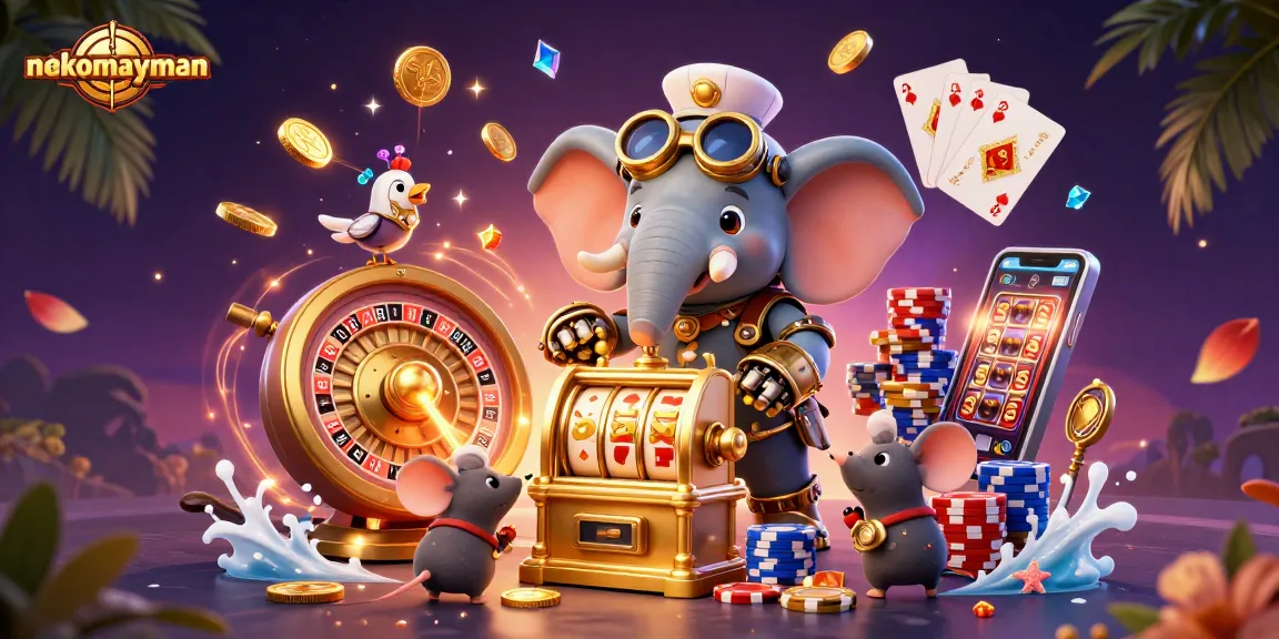 Experience the excitement of nekomayman with brilliant visuals and vibrant casino elements.