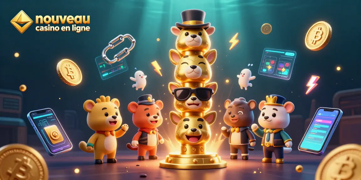 Jouer au nouveau casino en ligne avec des éléments de jeu captivants et un totem en or.