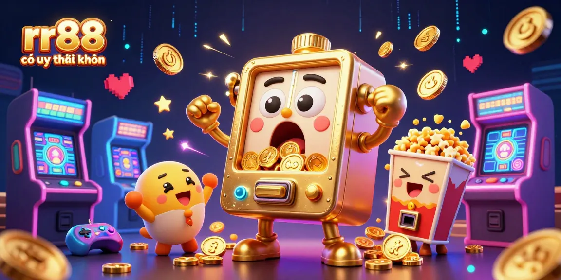 Engage with the thrilling experience of rr88 có uy tín không as golden slot machines hit jackpots in a lively casino setting.